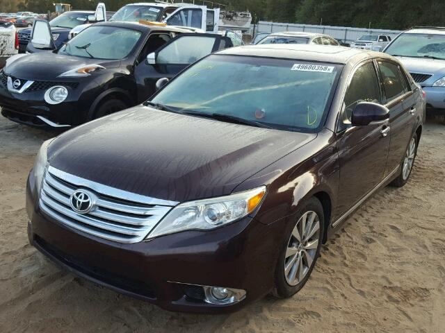 4T1BK3DB2BU428210 - 2011 TOYOTA AVALON BAS MAROON photo 2