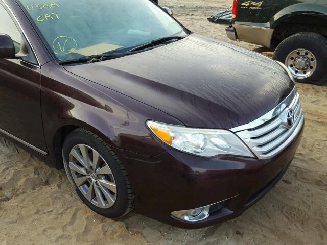 4T1BK3DB2BU428210 - 2011 TOYOTA AVALON BAS MAROON photo 9