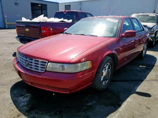 1G6KS54Y21U257142 - 2001 CADILLAC SEVILLE SL RED photo 2