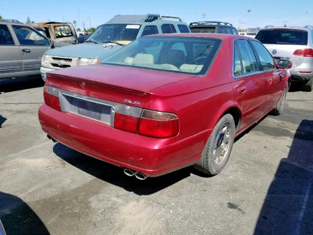 1G6KS54Y21U257142 - 2001 CADILLAC SEVILLE SL RED photo 4