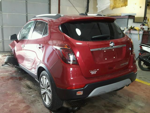 KL4CJESB4HB111375 - 2017 BUICK ENCORE PRE RED photo 3