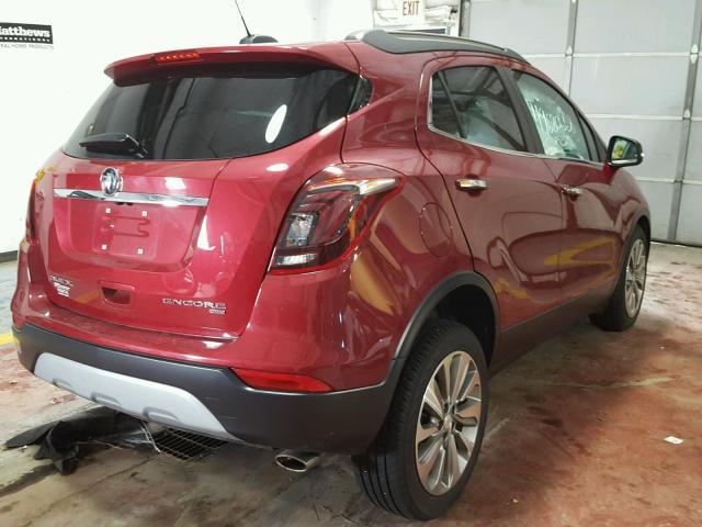 KL4CJESB4HB111375 - 2017 BUICK ENCORE PRE RED photo 4