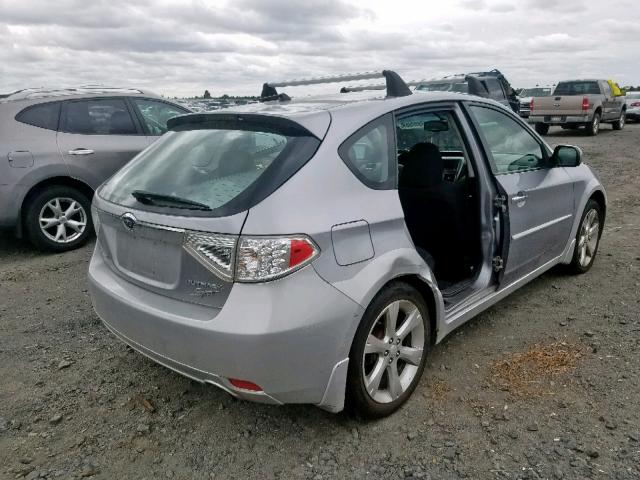 JF1GH63639H813153 - 2009 SUBARU IMPREZA OU SILVER photo 4