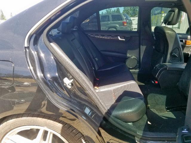 WDDGF4HB2CA604356 - 2012 MERCEDES-BENZ C 250 BLACK photo 6