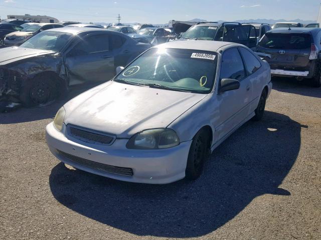 1HGEJ6129TL030043 - 1996 HONDA CIVIC DX GRAY photo 2