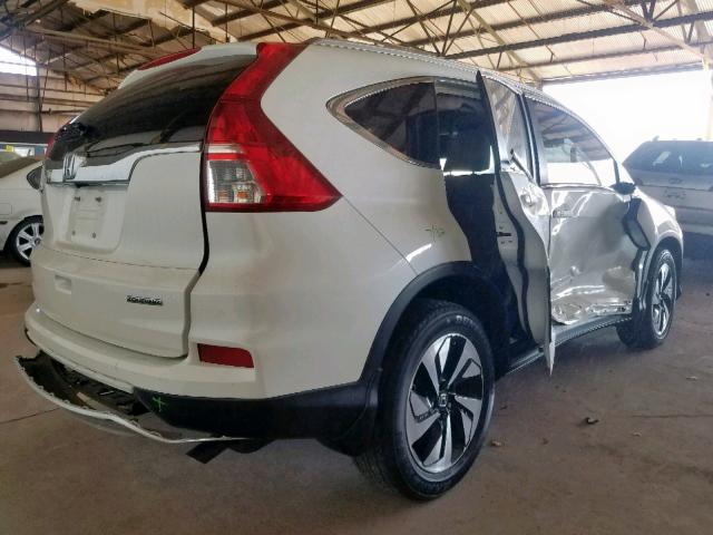 5J6RM3H9XFL025876 - 2015 HONDA CR-V TOURI WHITE photo 4