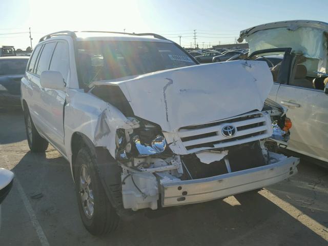 JTEDP21A960103924 - 2006 TOYOTA HIGHLANDER WHITE photo 1