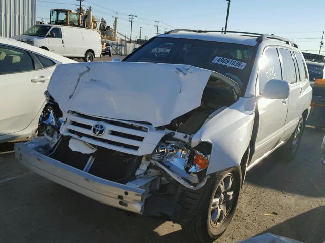 JTEDP21A960103924 - 2006 TOYOTA HIGHLANDER WHITE photo 2