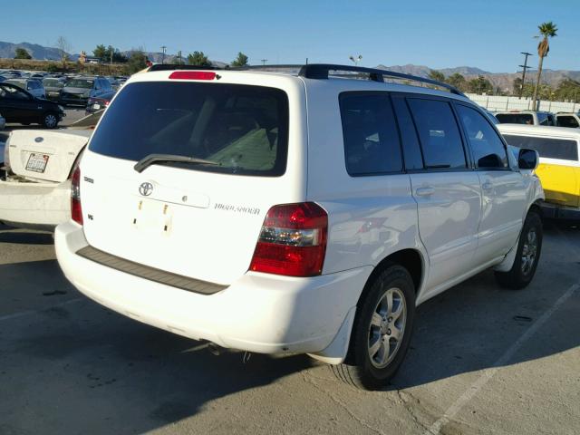 JTEDP21A960103924 - 2006 TOYOTA HIGHLANDER WHITE photo 4