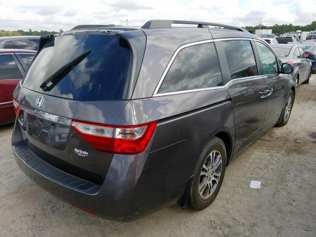 5FNRL5H66BB041239 - 2011 HONDA ODYSSEY EX GRAY photo 4