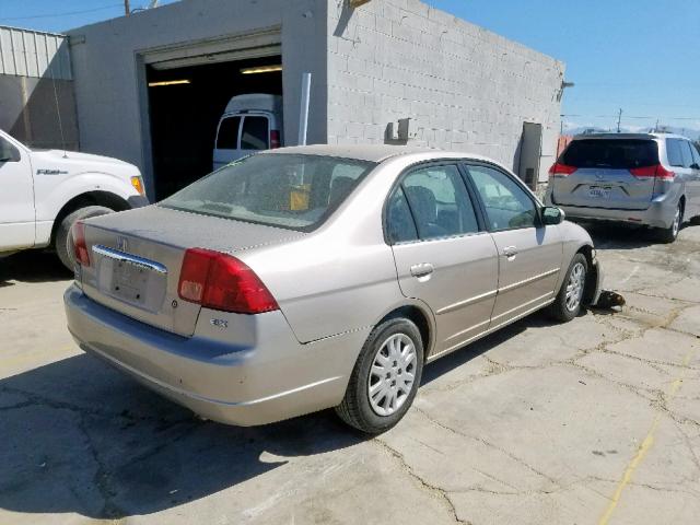 2HGES26712H613390 - 2002 HONDA CIVIC EX TAN photo 4