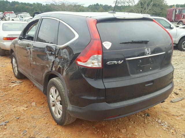 2HKRM3H76EH544835 - 2014 HONDA CR-V EXL BLACK photo 3