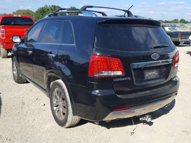 5XYKWDA23BG161759 - 2011 KIA SORENTO SX BLACK photo 3