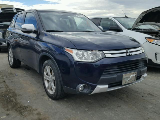 JA4AD3A30FZ012327 - 2015 MITSUBISHI OUTLANDER BLUE photo 1