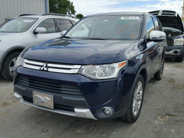 JA4AD3A30FZ012327 - 2015 MITSUBISHI OUTLANDER BLUE photo 2