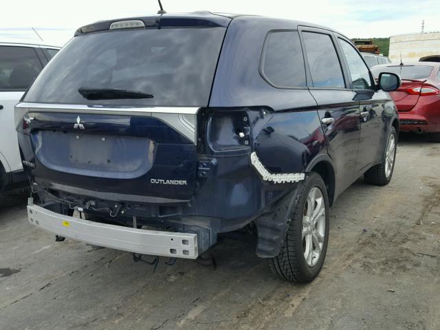 JA4AD3A30FZ012327 - 2015 MITSUBISHI OUTLANDER BLUE photo 4