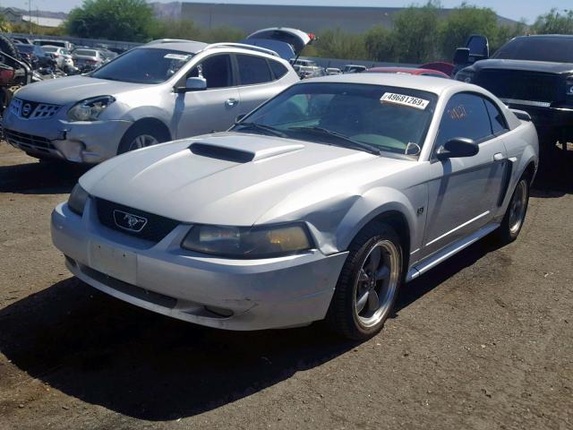 1FAFP42X42F211408 - 2002 FORD MUSTANG GT SILVER photo 2