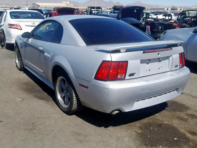 1FAFP42X42F211408 - 2002 FORD MUSTANG GT SILVER photo 3