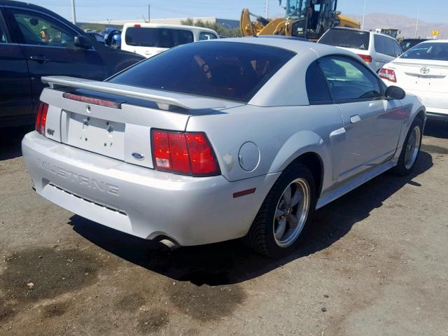 1FAFP42X42F211408 - 2002 FORD MUSTANG GT SILVER photo 4