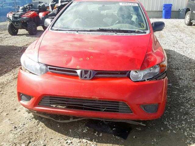 2HGFG11288H007640 - 2008 HONDA CIVIC DX RED photo 9