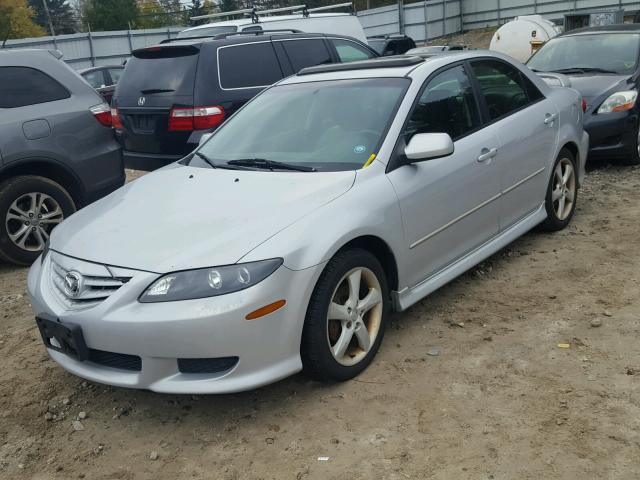 1YVFP80D045N33203 - 2004 MAZDA 6 S SILVER photo 2