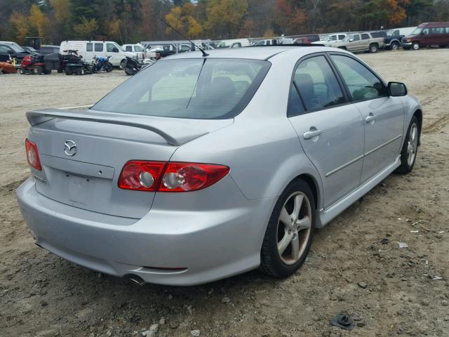 1YVFP80D045N33203 - 2004 MAZDA 6 S SILVER photo 4