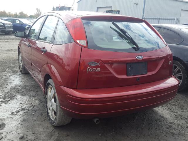 3FAFP37344R125053 - 2004 FORD FOCUS ZX5 RED photo 3