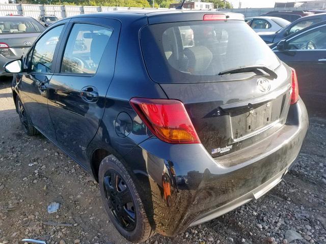 VNKKTUD30FA046921 - 2015 TOYOTA YARIS BLACK photo 3