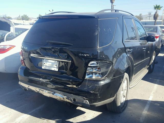 4JGBB86E87A287303 - 2007 MERCEDES-BENZ ML 350 BLACK photo 4