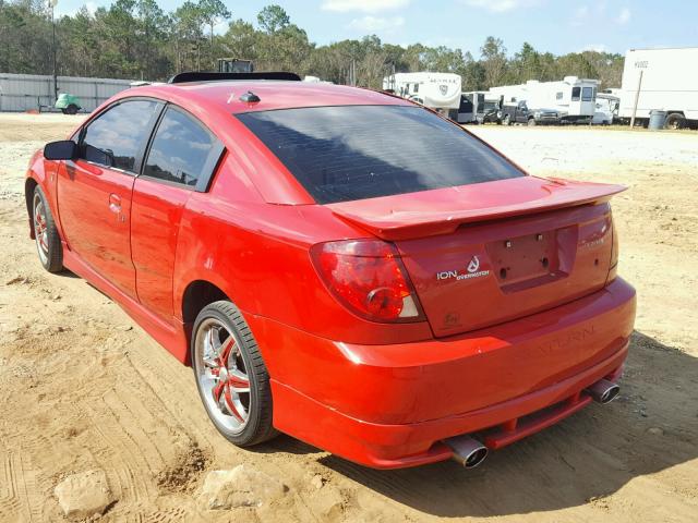 1G8AW12F54Z116509 - 2004 SATURN ION LEVEL RED photo 3