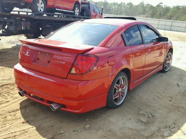 1G8AW12F54Z116509 - 2004 SATURN ION LEVEL RED photo 4