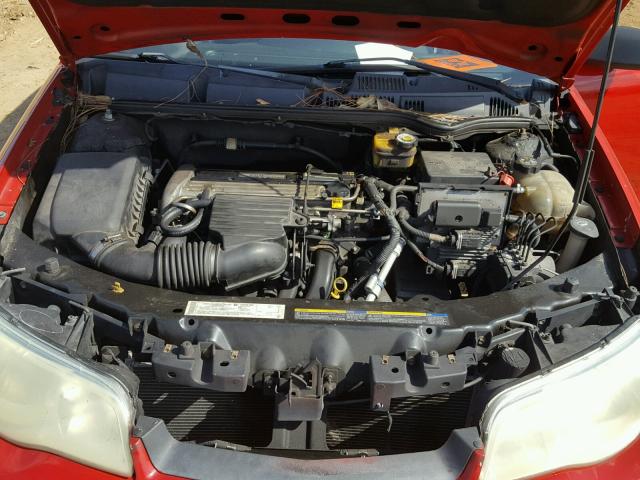 1G8AW12F54Z116509 - 2004 SATURN ION LEVEL RED photo 7