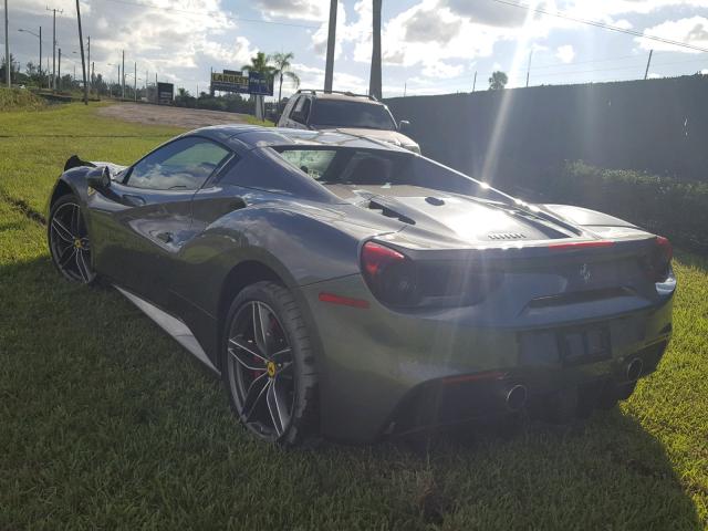 ZFF80AMA4J0234754 - 2018 FERRARI 488 SPIDER GRAY photo 3