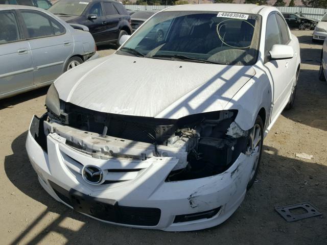 JM1BK324671742217 - 2007 MAZDA 3 S WHITE photo 2