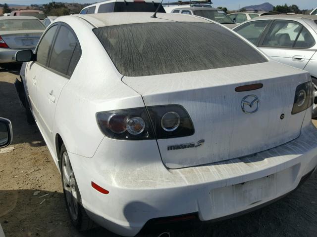 JM1BK324671742217 - 2007 MAZDA 3 S WHITE photo 3