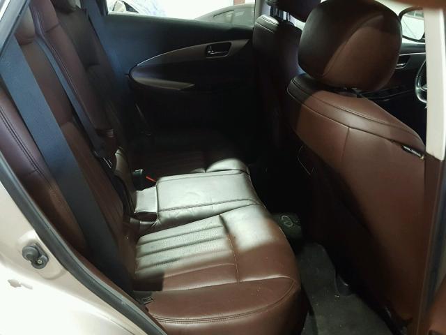 JN1AJ0HP1AM700609 - 2010 INFINITI EX35 BASE GOLD photo 6