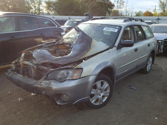 4S4BP61CX57389854 - 2005 SUBARU LEGACY OUT TAN photo 2