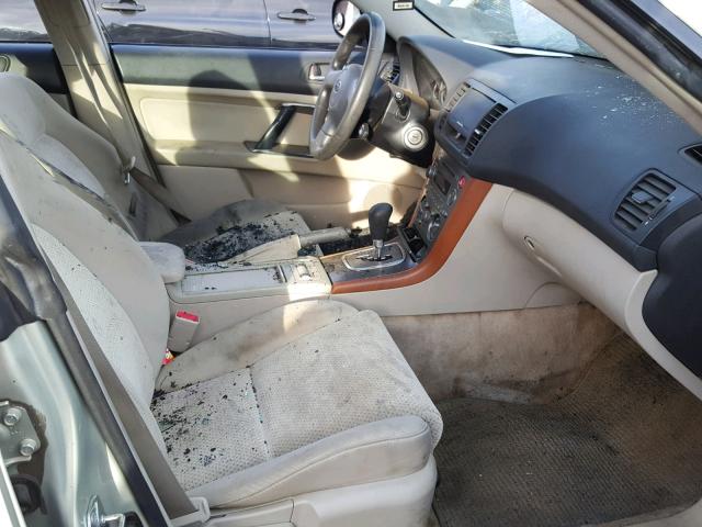 4S4BP61CX57389854 - 2005 SUBARU LEGACY OUT TAN photo 5