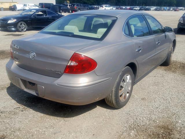 2G4WC552161260134 - 2006 BUICK LACROSSE C GOLD photo 4