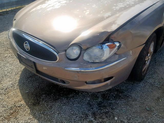 2G4WC552161260134 - 2006 BUICK LACROSSE C GOLD photo 9