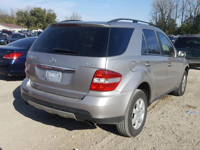 4JGBB22E47A201634 - 2007 MERCEDES-BENZ ML 320 CDI SILVER photo 4