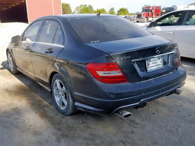 WDDGF8FB3CA658064 - 2012 MERCEDES-BENZ C 250 4MAT BLACK photo 3