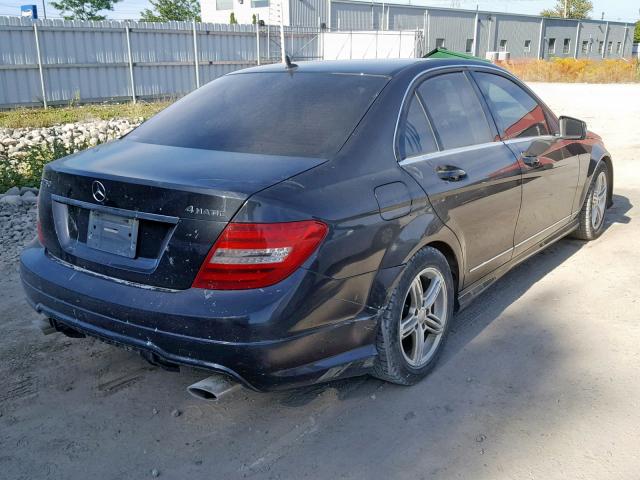 WDDGF8FB3CA658064 - 2012 MERCEDES-BENZ C 250 4MAT BLACK photo 4