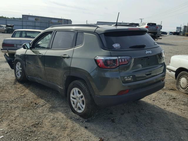 3C4NJDAB5JT283543 - 2018 JEEP COMPASS SP მწვანე ფოტო 3