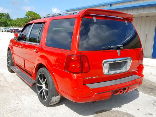 5LMFU27R24LJ21592 - 2004 LINCOLN NAVIGATOR RED photo 3