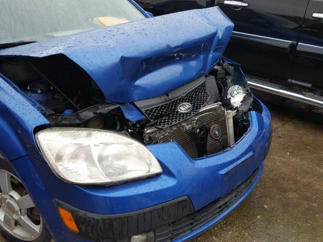 KNADE163066087900 - 2006 KIA RIO 5 BLUE photo 9