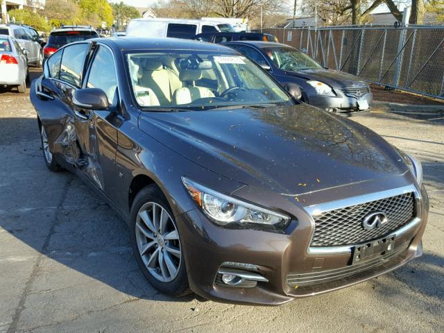 JN1BV7AR3FM422820 - 2015 INFINITI Q50 BASE BROWN photo 1