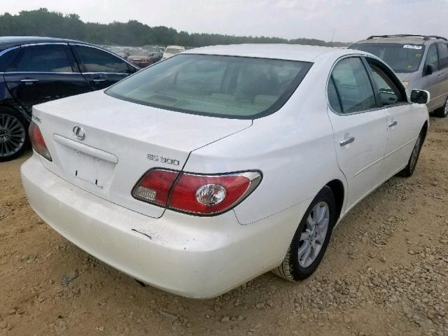 JTHBF30GX36000030 - 2003 LEXUS ES 300 WHITE photo 4