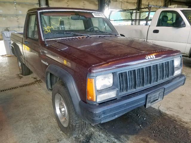 1JTHW6413JT131980 - 1988 JEEP COMANCHE BURGUNDY photo 1