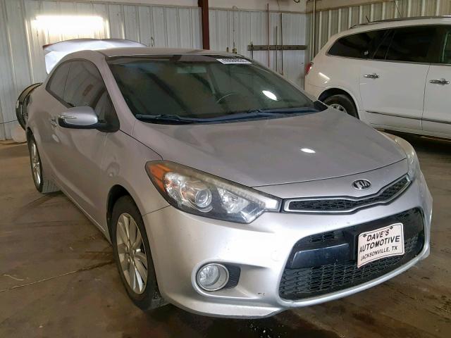 KNAFX6A83E5208104 - 2014 KIA FORTE EX SILVER photo 1